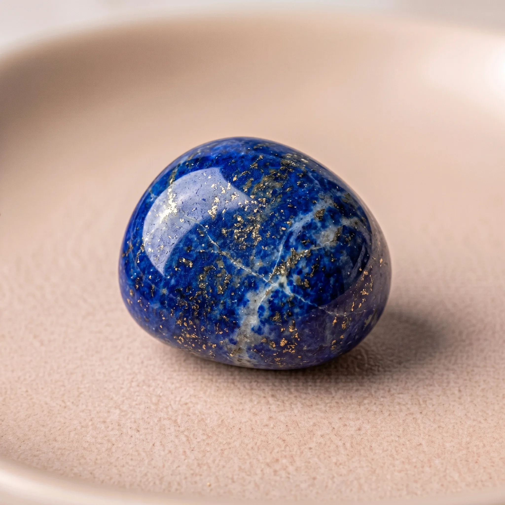 Lapis-lazuli brut aux paillettes dorées de pyrite